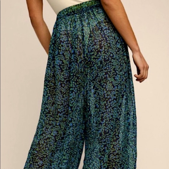Free People Sleep-In Navy Leopard Spotted Comfy Pants - Picture 5 of 13